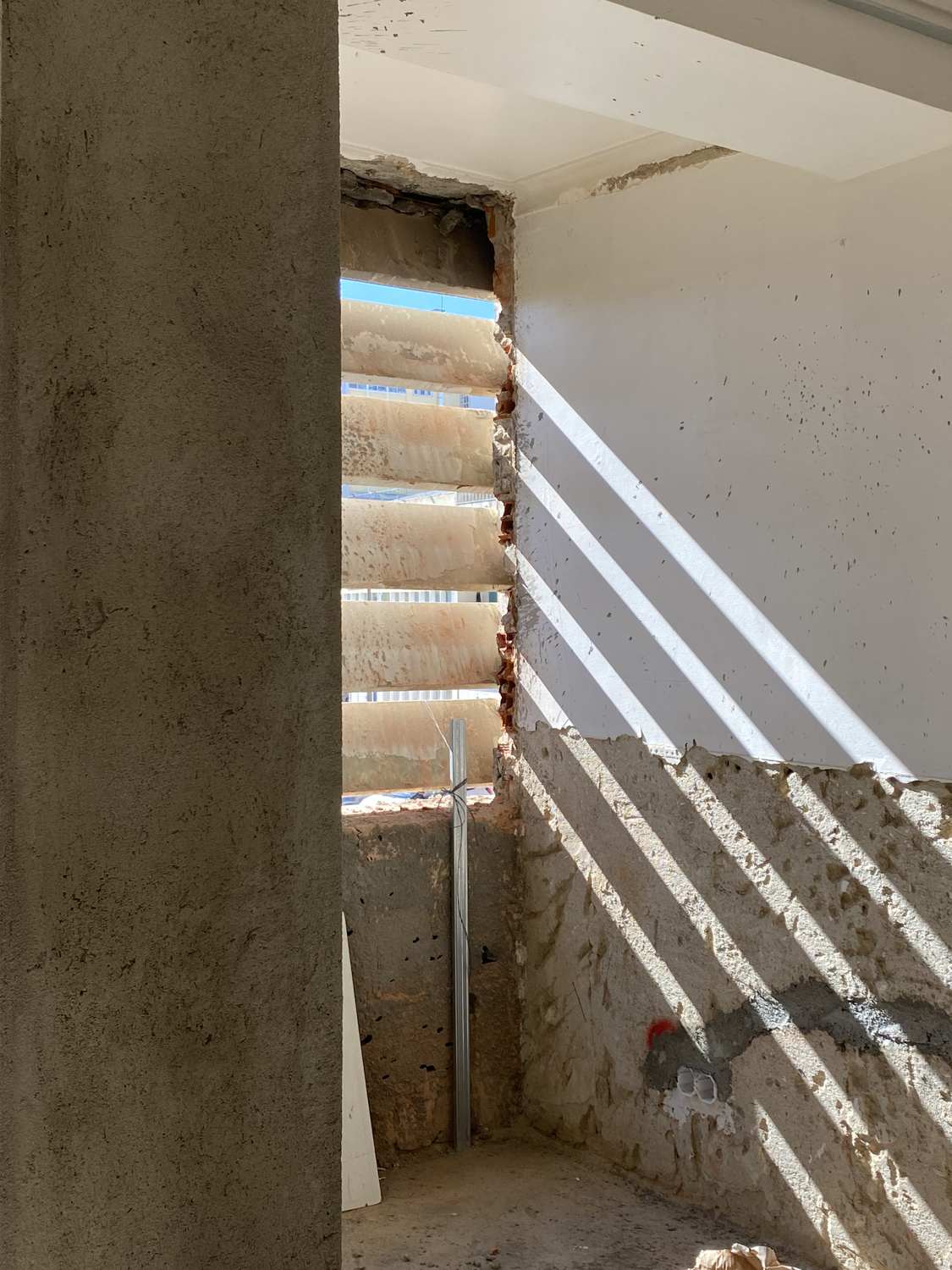site photograph — the brise-soleil from inside