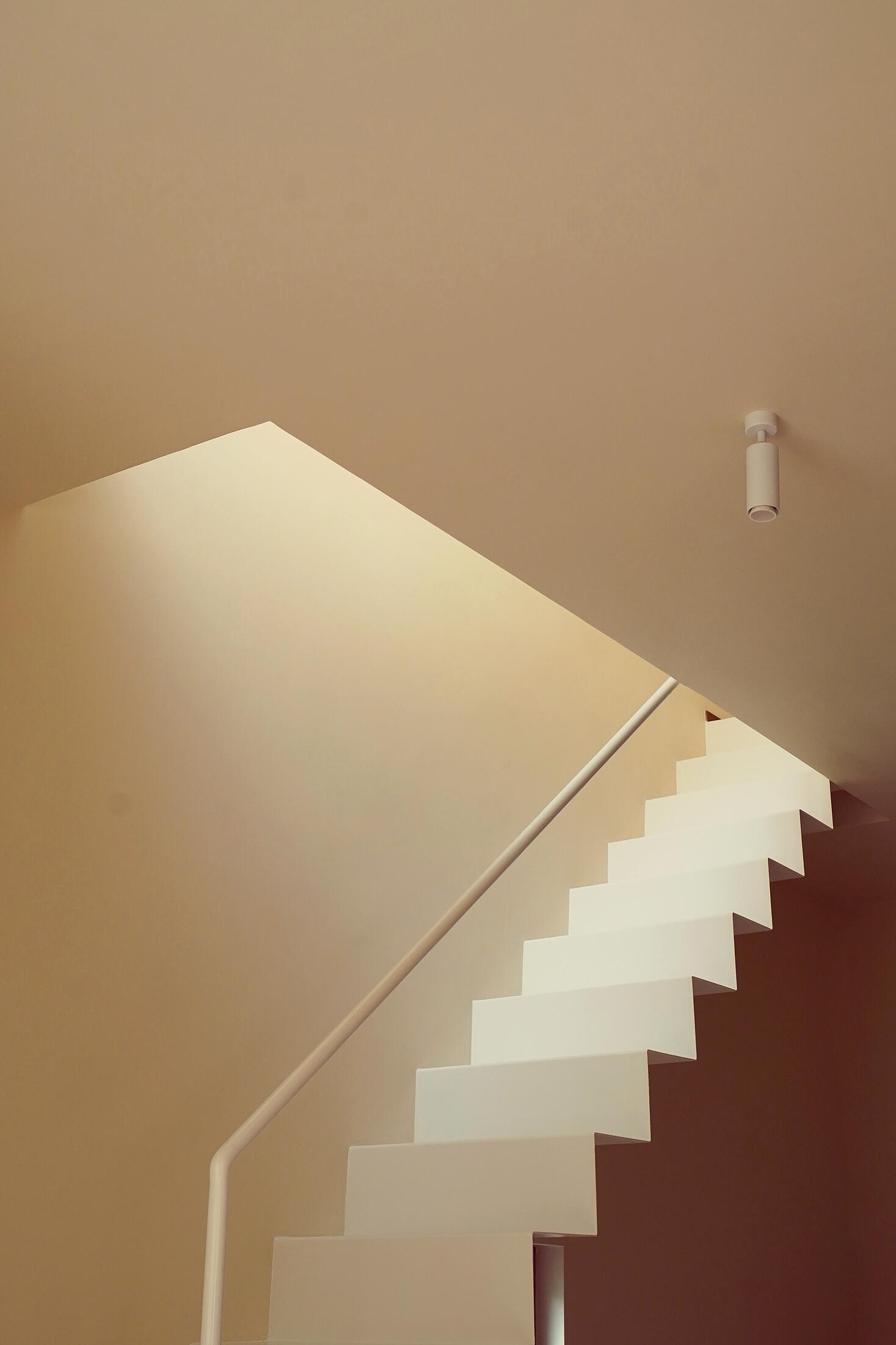 photograph — the folded stair from above