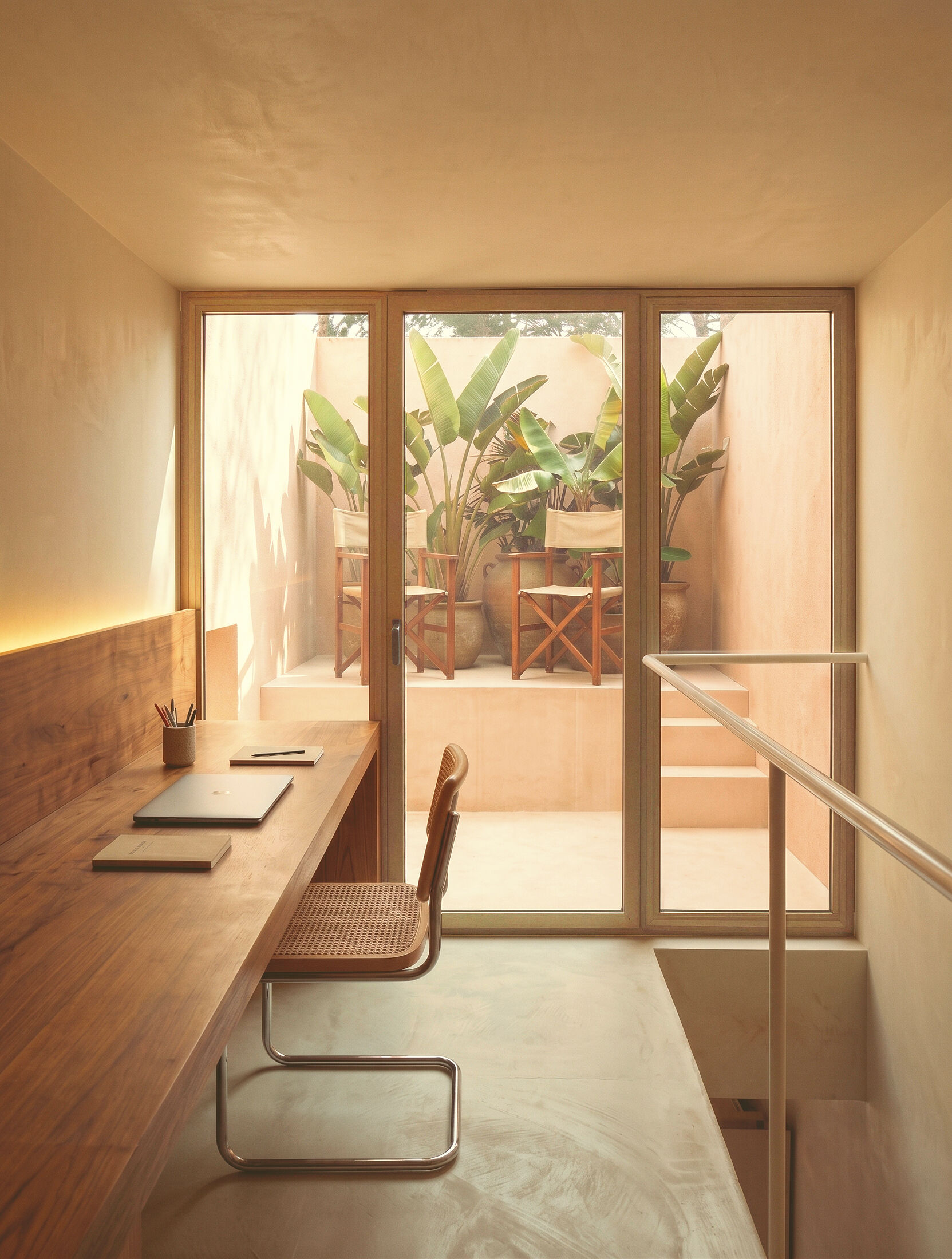photograph — the studio and its terrace