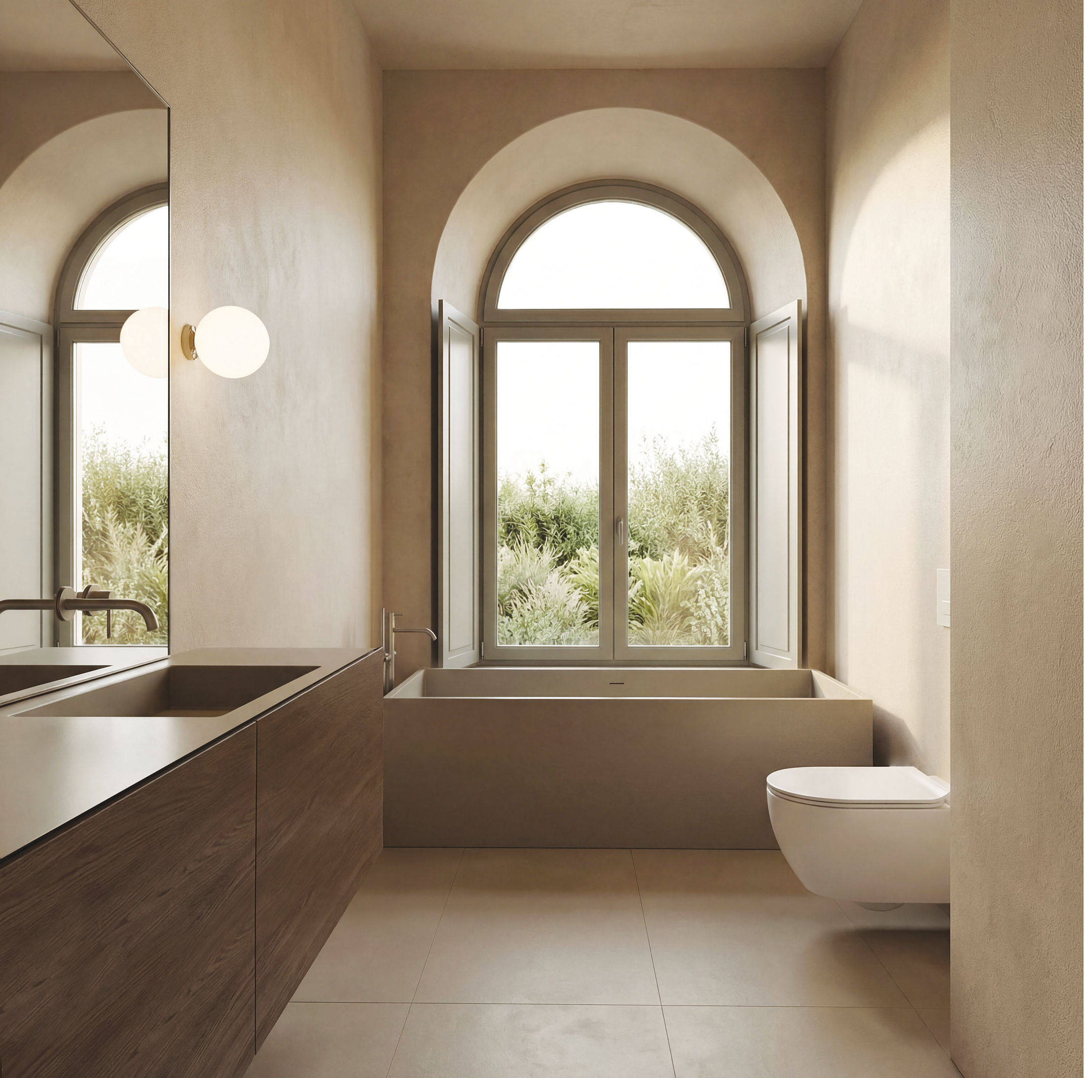 concept image — the bath under its arched window