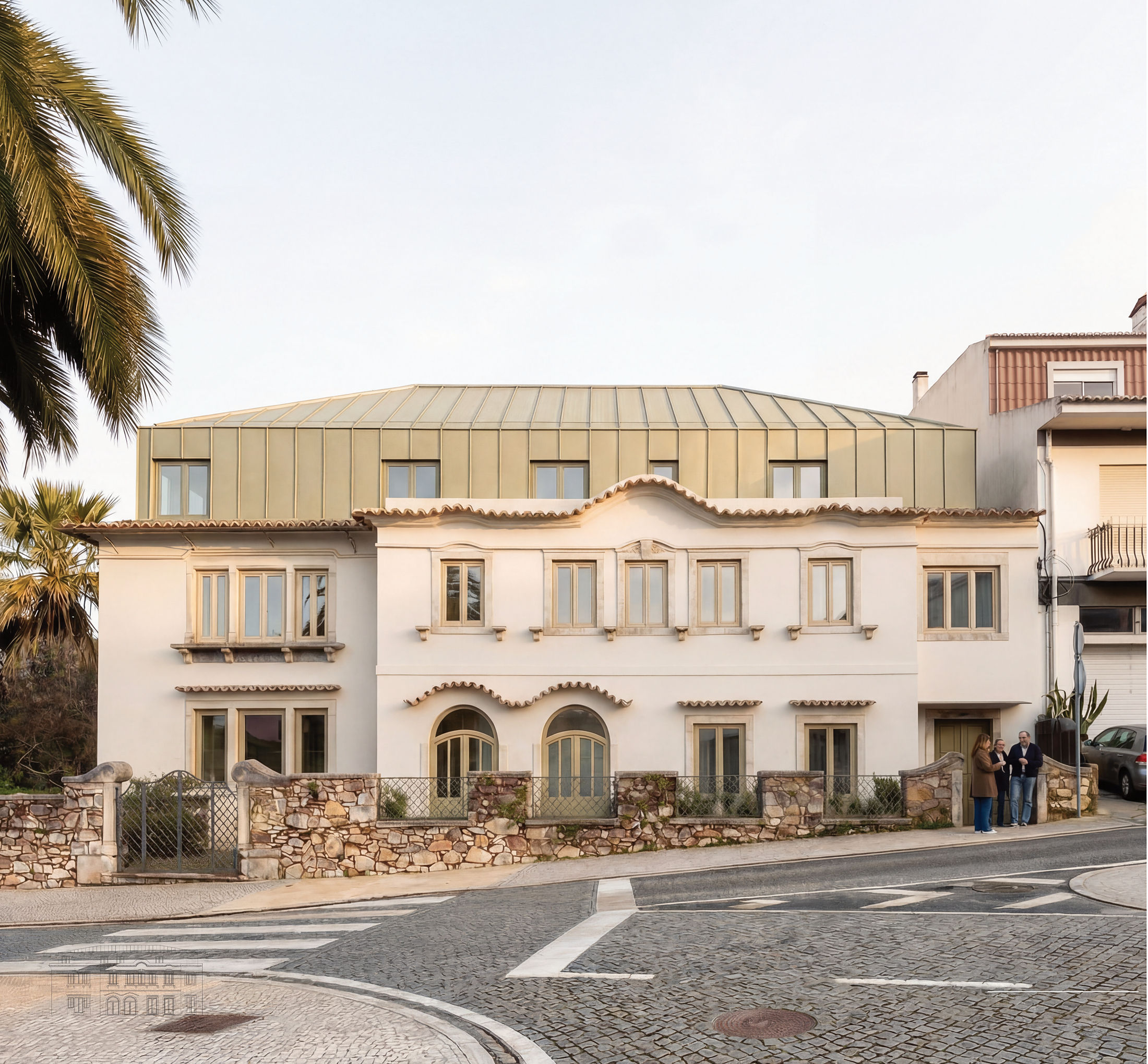 concept image — the main front, kept and rehabilitated