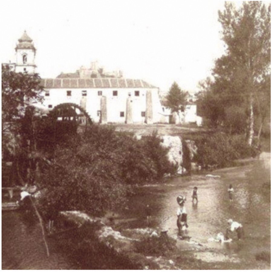 the old paper mill on the river lis — archival photograph