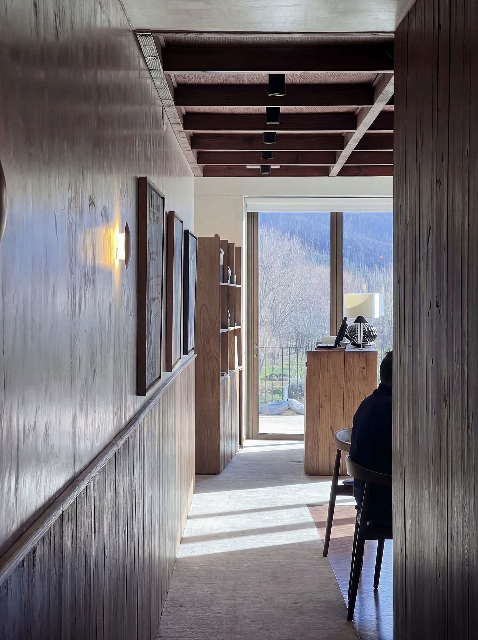 photograph — toward the reception desk