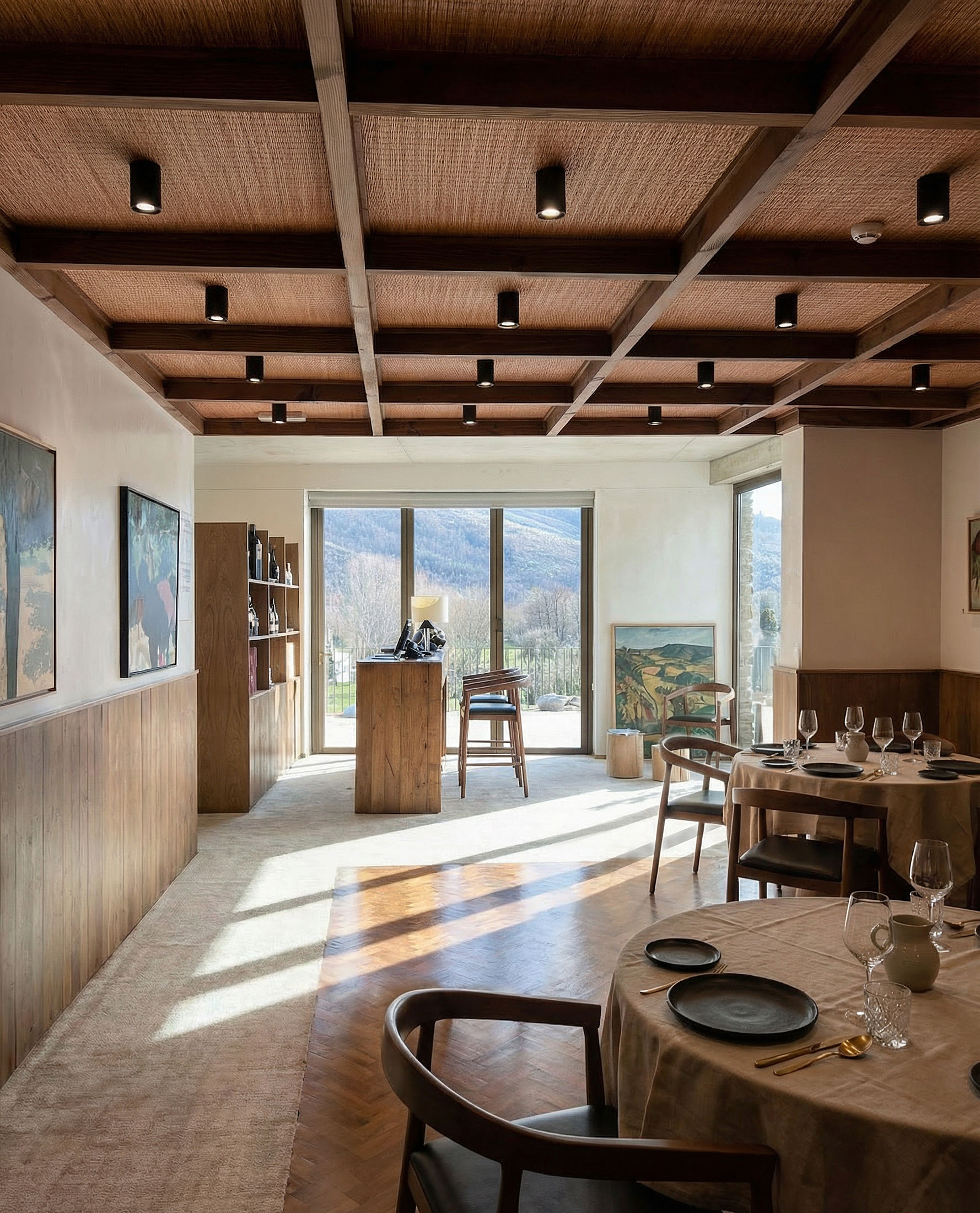 photograph — the dining room toward the serra