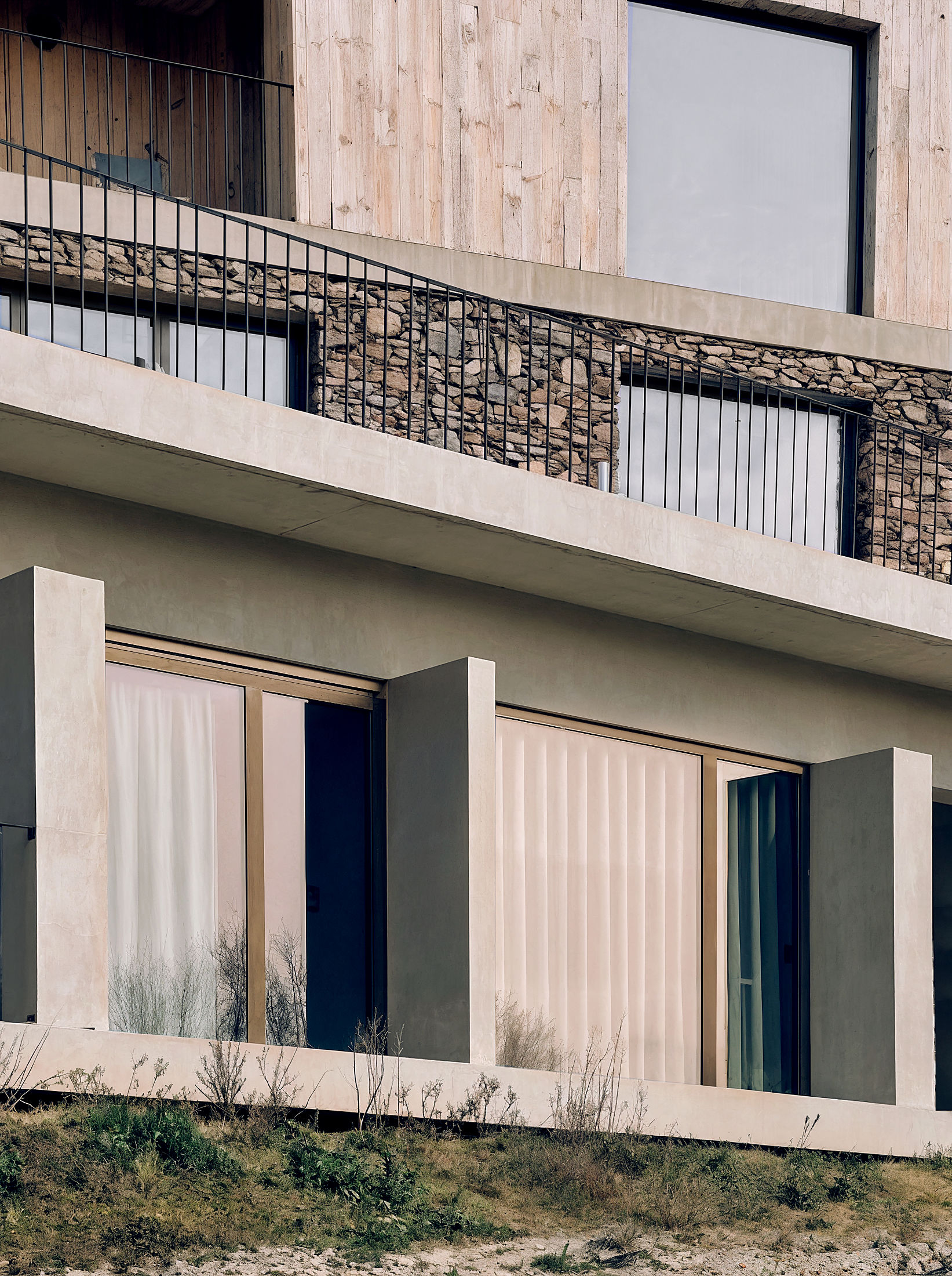 photograph — balconies toward the zêzere