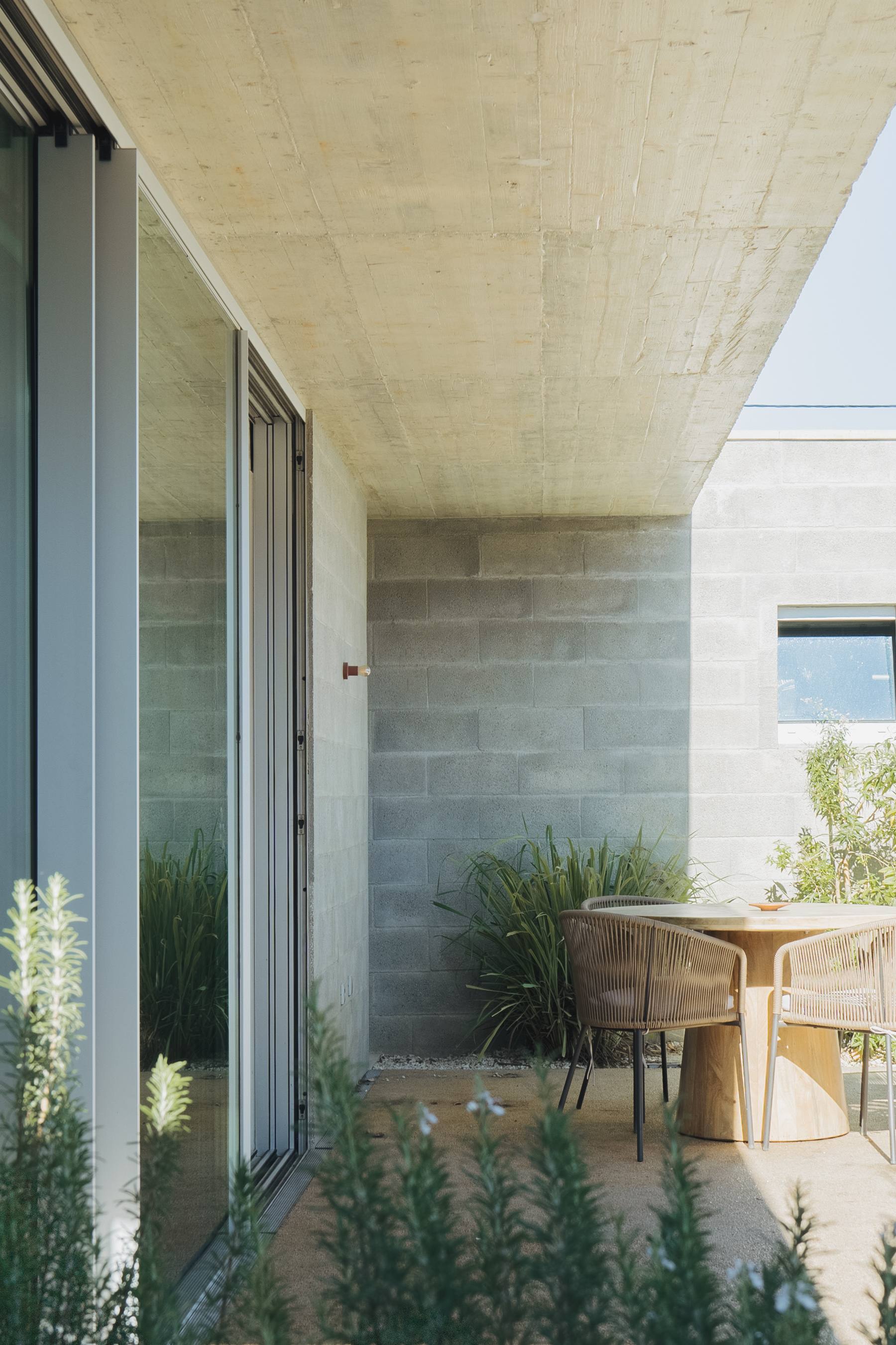 photograph — patio, morning