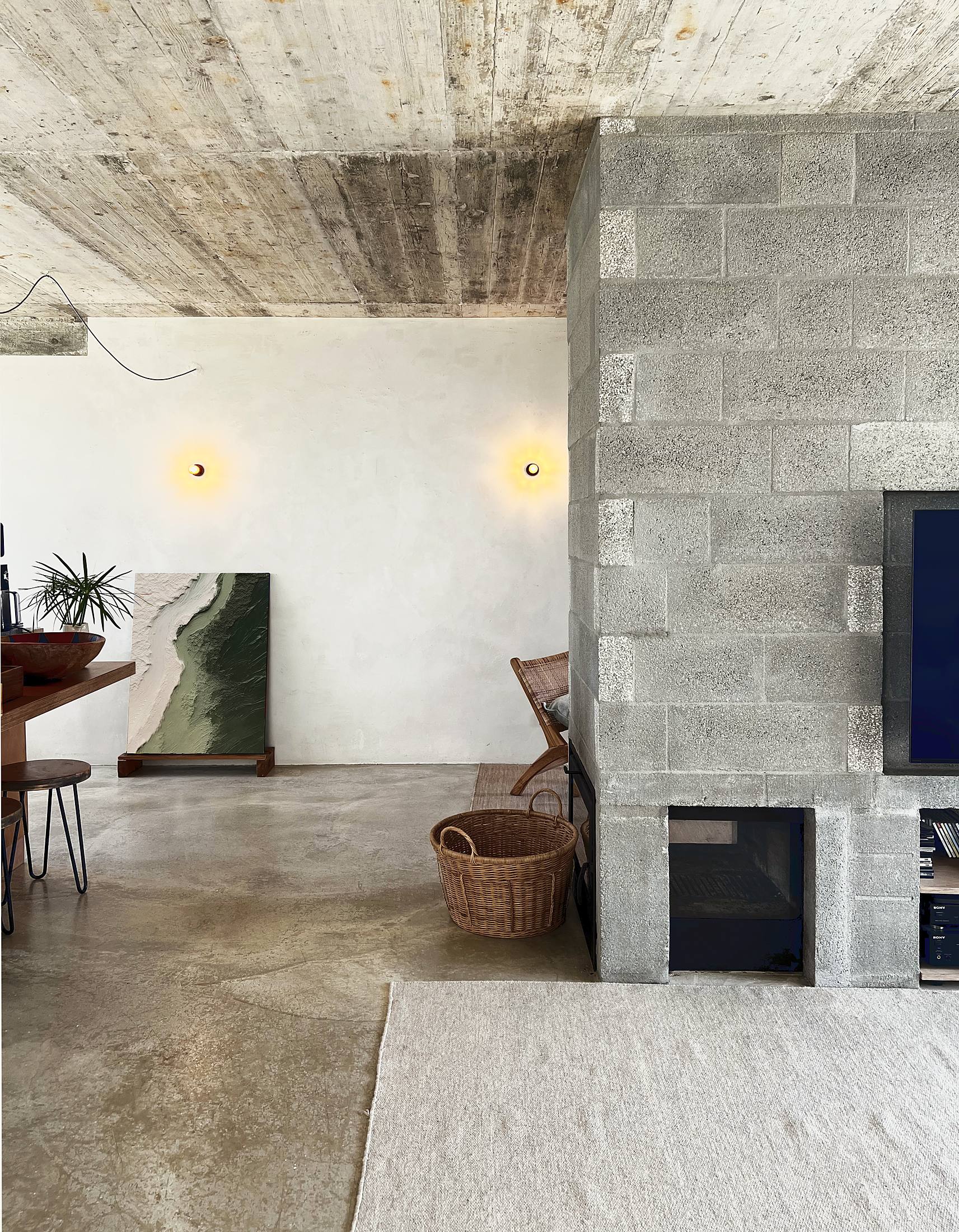 photograph — the fireplace